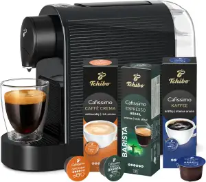 Tchibo Cafissimo „Pure plus“ Kaffeemaschine Kapselmaschine inkl. 30 Kapseln für 