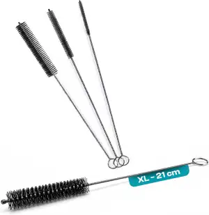 4X Reinigungsbürste Kaffeevollautomat 4, 6, 15 & 19 mm (u.a. für DeLonghi) Kaffe