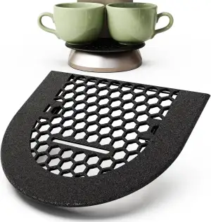 Mobilefox Abtropfgitter passend für Delonghi Dedica 685 885 Abtropfblech Vergröß