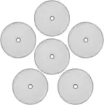 ASTER 6 Stück Filter für Kaffeepressen Mesh, 10cm Edelstahl Ersatzfiltersieb für Kaffeedrücker, Universal French Pressefilter Sieb für 1L / 34 Oz / 8 Tassen French Press Kaffeemaschinen