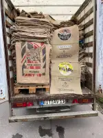 Kaffeejutesack mit Motiv oder Beschriftung/verschiedene Designs/Jutesack