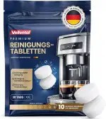 Reinigungstabletten für Kaffeevollautomaten & Kaffeemaschinen (30 Stück) - Reinigungstabs für Delonghi, Siemens EQ-Serie, Jura, Krups, Bosch, Miele, Melitta, Tassimo, WMF