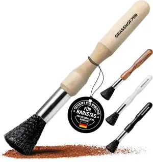 Grasshopper Barista Pinsel - Veganer Reinigungspinsel Kaffeepinsel (modernes Nat
