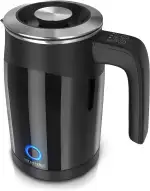 Arendo 0.5l Edelstahl Wasserkocher mit Temperatureinstellung im Doppelwand-Design - 0,5l Wasser-F...