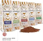 Hagenbeck Kaffee gemahlen | Probier-Set mit 5 aromatischen Filterkaffee-Sorten aus traditioneller...