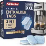 3-in-1 Entkalker für Kaffeevollautomaten & Kaffeemaschinen (55 Stück) - Entkalkungstabletten für Siemens EQ-Serie, Delonghi, Jura, Krups, Bosch, Miele, Melitta, Tassimo, WMF
