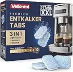 3-in-1 Entkalker für Kaffeevollautomaten & Kaffeemaschinen (55 Stück) - Entkalkungstabletten für ...