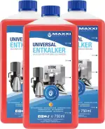 Maxxi Clean Power Universal Entkalker für Ihren Kaffeevollautomaten | Für alle bekannten Marken geeignet | Kalklöser für extra gründliche Reinigung (3x 750 ml)
