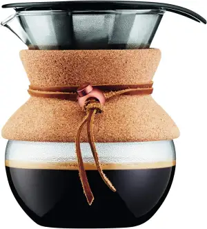 Bodum 11592-109 Pour Over Kaffeebereiter mit Permanentfilter 0,5 L, Mehrlagig, t