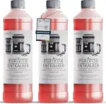 PURIVITA® Universal Entkalker Kaffeevollautomat [3x750ML] - Kaffeemaschinen Entkalker Flüssig - Flüssigentkalker Kaffeemaschine Reiniger - Kalkreiniger Kaffeevollautomaten - Für alle Kaffeeautomaten