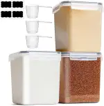 ComSaf Mehl Aufbewahrung 2.5L 3Pcs, Vorratsdosen mit Deckel luftdicht, Vorratsbehälter, luftdicht...