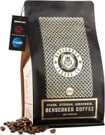 BERSERKER COFFEE Extra Starke Kaffeebohnen - 1x500g - 237mg Koffein auf 100ml - Säurearm - Ganze ...