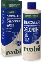 Roobi Entkalkungslösung für Kaffeemaschinen kompatibel mit DeLonghi. Konzentrierte Formel, umwelt...