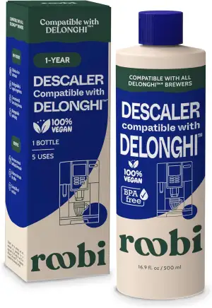 Roobi Entkalkungslösung für Kaffeemaschinen kompatibel mit DeLonghi. Konzentrier