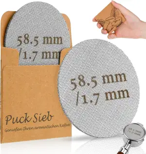 Puck Screen 58mm, Puck Screen 58.5 Puck Sieb Mellbree 2 Stück Gesinterte Kaffeef