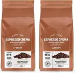by Amazon Espresso Crema Röstkaffee Ganze Bohnen, 1kg (2 Packs of 500g), Rainforest Alliance-Zert...