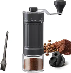 Externer, verstellbarer manueller Kaffeemühle mit hochpräzisem, zeitgemäßem Kege