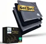 Barista Legends Barista Lappen [4er Set] 30x30 cm für Siebträgermaschine extra saugstarkes Mikrofasertuch zur Reinigung von Dampflanze, Siebträger & Espresso Maschine Barista Zubehör