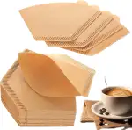 200 Stk Papier Kaffeefilter Größe 1, fächer Filterpapier, V-förmiger Kaffeefilter Papier 01, Coffee Filter Papers, Coffee Papierfilter für Kaffeemaschinen Filterbecher 1-2 Tassen Kaffeefilterpapier