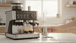 Der perfekte Barista für Zuhause: So gelingt der Espresso mit integriertem Mahlwerk und manuellem Milchaufschäumer