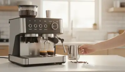 Der perfekte Barista für Zuhause: So gelingt der Espresso mit integriertem Mahlwerk und manuellem Milchaufschäumer